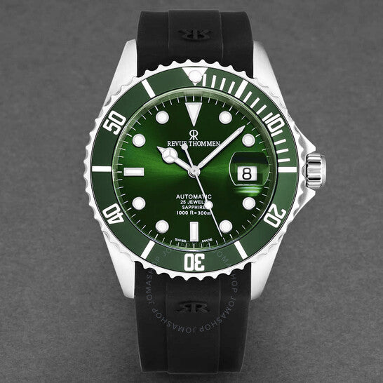 Revue Thommen, Diver Automatic Green Dial Men's Watch