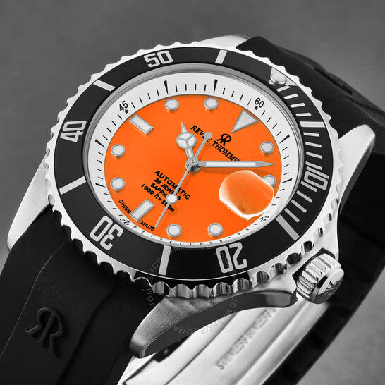 Revue Thommen, Diver Automatic Orange Dial Men's Watch