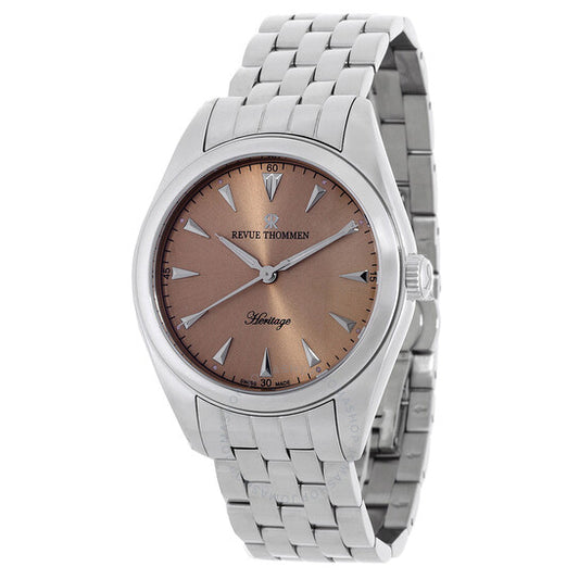 ساعة Revue Thommen، هيريتاج أوتوماتيكية بمينا بلون الشمبانيا للرجال