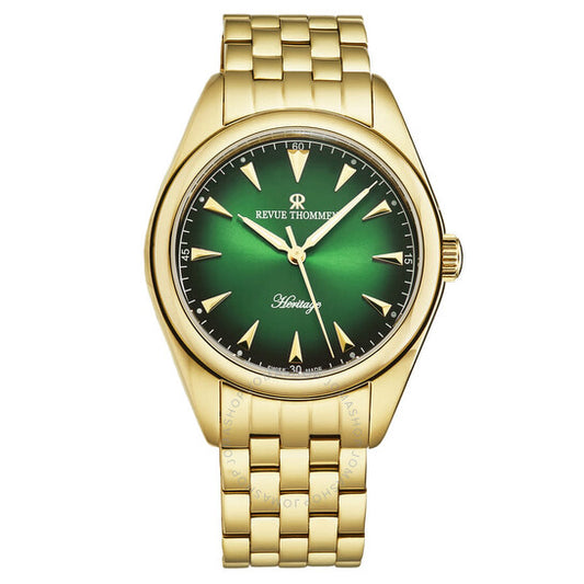 Revue Thommen, Heritage Automatic Green Dial Men's Watch