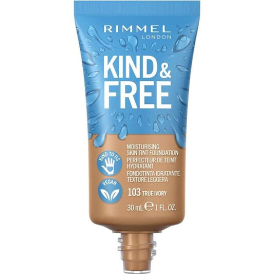 Rimmel London, Ladies Kind & Free Foundation 1 oz No. 103 True Ivory Makeup