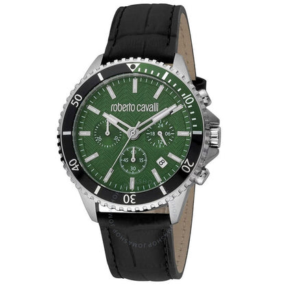 Roberto Cavalli, Fashion Watch Chronograph Quartz Green Dial Men's Watch