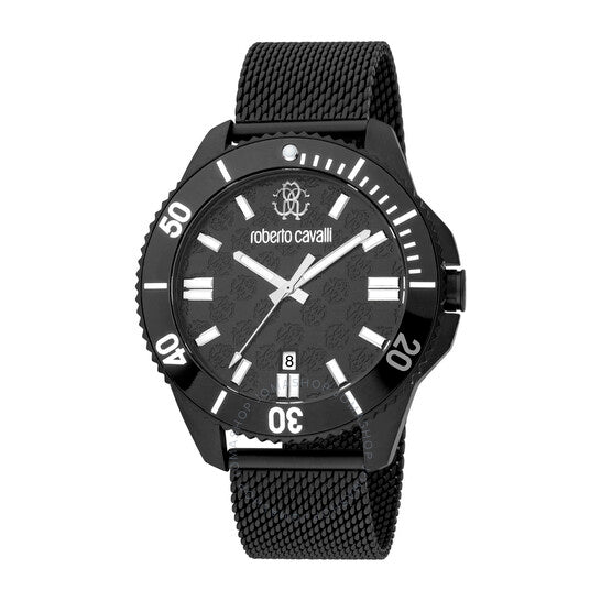Roberto Cavalli, Fashion Watch Quartz Black Dial Men's Watch