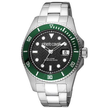 Roberto Cavalli, Fashion Watch Quartz Black Dial Men's Watch