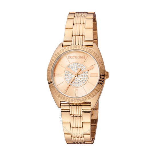 Roberto Cavalli, Fashion Watch Quartz Rose Gold Dial Ladies Watch