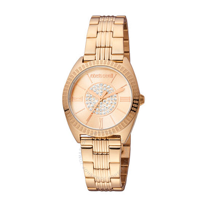 Roberto Cavalli, Fashion Watch Quartz Rose Gold Dial Ladies Watch