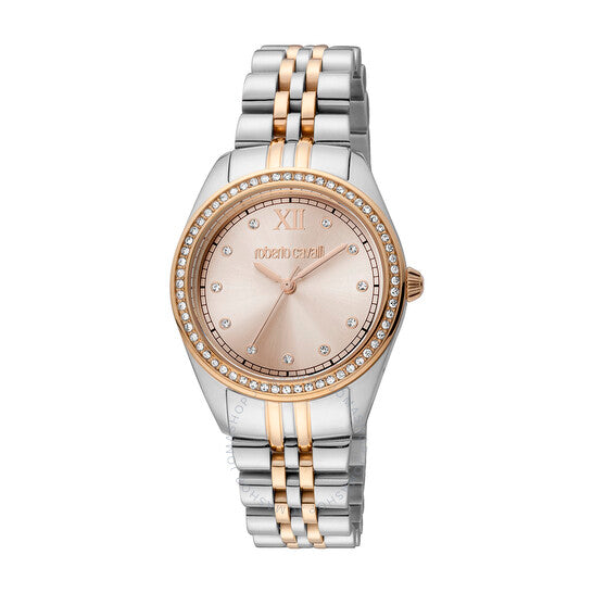 Roberto Cavalli, Fashion Watch Quartz Rose Gold Dial Ladies Watch
