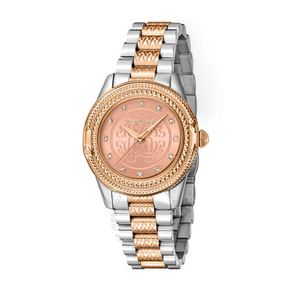 Roberto Cavalli, Fashion Watch Quartz Rose Gold Dial Ladies Watch