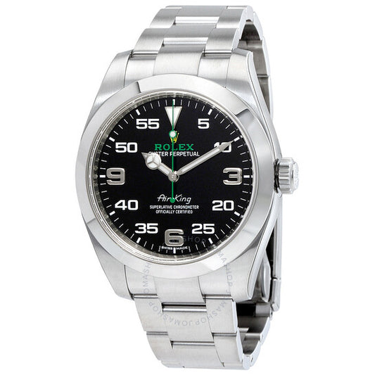 Rolex, Air King Black Dial Stainless Steel Men's Watch BKAO