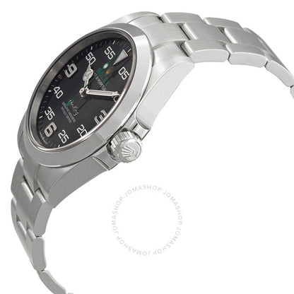 ساعة رولكس إير كينج أوتوماتيك للرجال بمينا أسود