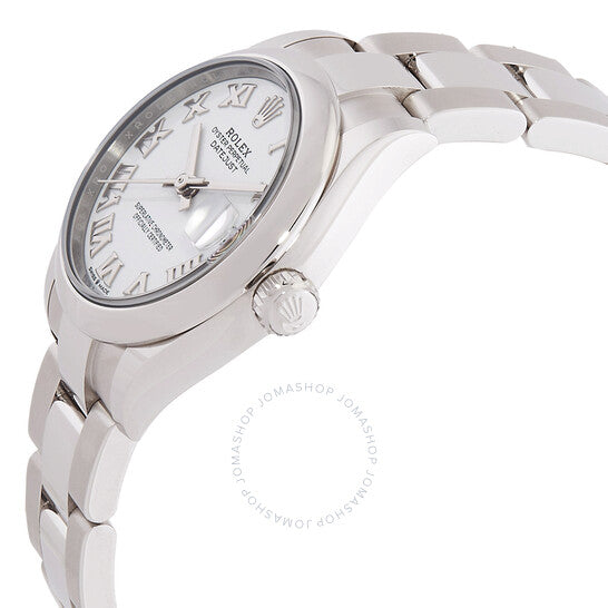 ساعة رولكس ديت جست 31 أوتوماتيكية للسيدات بمينا أبيض