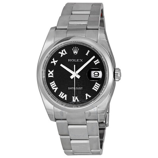 Rolex, Datejust 36 Black Dial Stainless Steel Oyster Bracelet Automatic Men's Watch