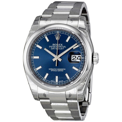 Rolex, Datejust 36 Blue Dial Automatic Men's Watch 116200BLSO