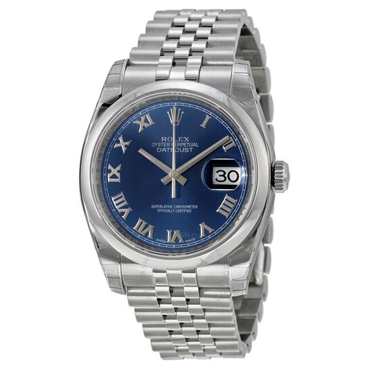 Rolex, Datejust 36 Blue Dial Stainless Steel Jubilee Bracelet Automatic Men's Watch
