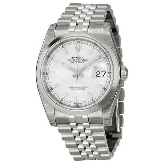 Rolex, Datejust 36 Silver Dial Stainless Steel Jubilee Bracelet Automatic Men's Watch