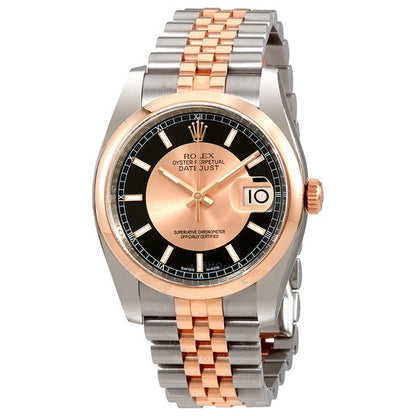 Rolex, Datejust Black and Champagne Dial Automatic Men's Watch