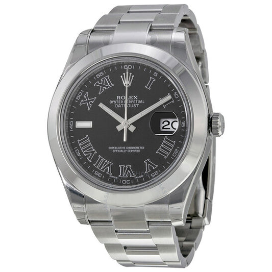 Rolex, Datejust II Automatic Black Dial Stainless Steel Oyster Bracelet Men's Watch
