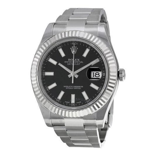 Rolex, Datejust II Automatic Black Dial Stainless Steel Oyster Bracelet Men's Watch