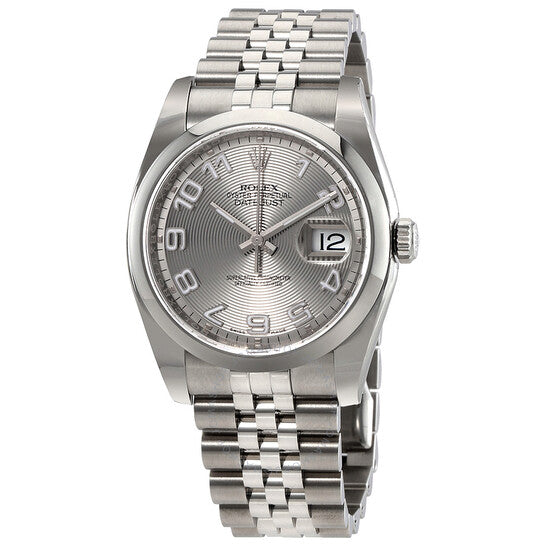 Rolex, Datejust Rhodium Concentric Dial Men's Watch