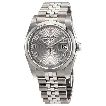 Rolex, Datejust Rhodium Concentric Dial Men's Watch