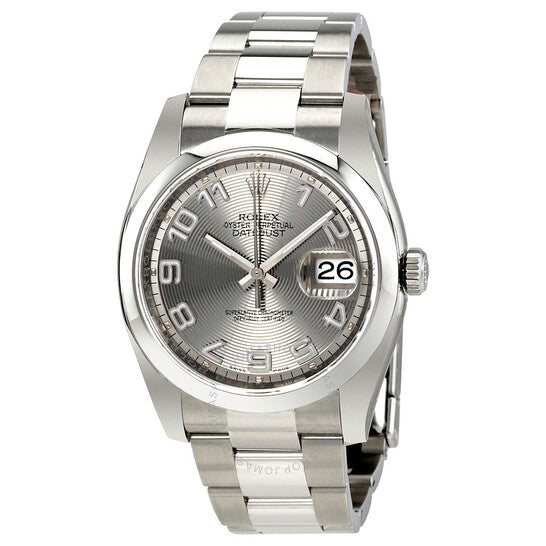 Rolex, Datejust Rhodium Concentric Dial Stainless Steel Men's Watch