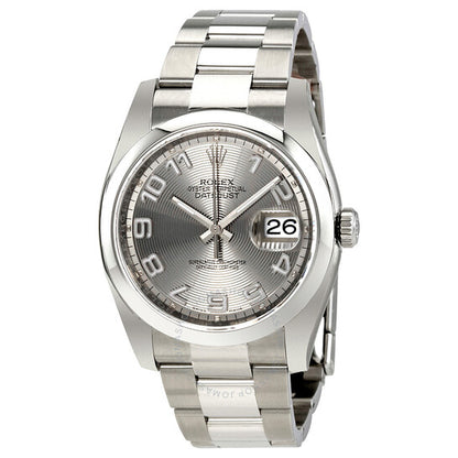Rolex, Datejust Rhodium Concentric Dial Stainless Steel Men's Watch