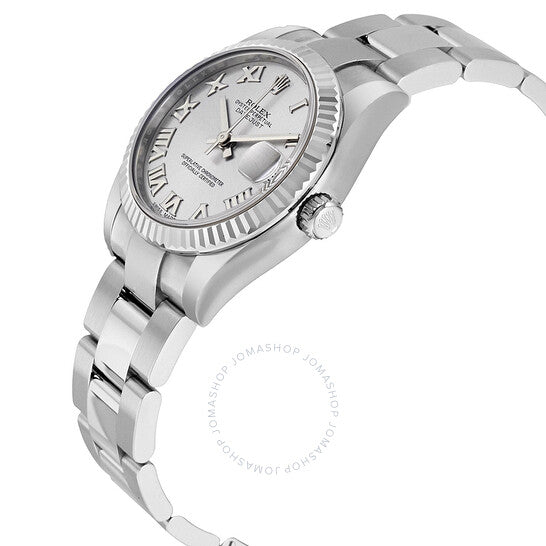 Rolex, Datejust Rhodium Dial Stainless Steel Oyster Ladies Watch