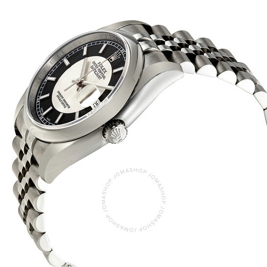 Rolex, Datejust Silver and Black Dial Automatic Men's Watch