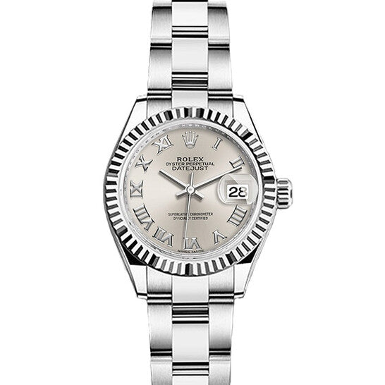 Rolex, Lady Datejust Automatic Silver Dial Ladies Oyster Watch
