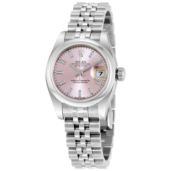 Rolex, Lady Datejust Pink Roman Dial Jubilee Automatic Watch