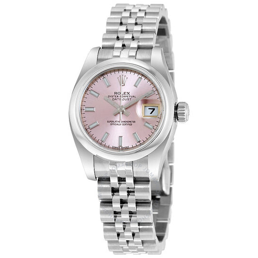 Rolex, Lady Datejust Pink Roman Dial Jubilee Automatic Watch