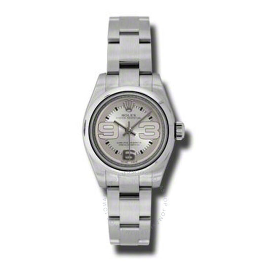 ساعة رولكس ليدي أويستر بيربيتوال النسائية بمينا فضي