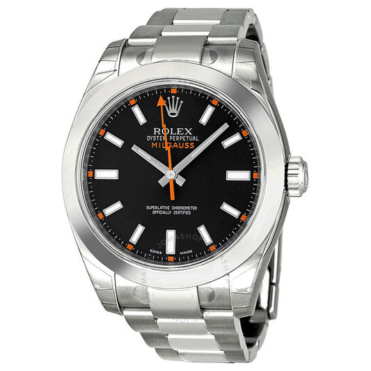 Rolex, Milgauss Black Dial Stainless Steel Oyster Bracelet Automatic Men's Watch