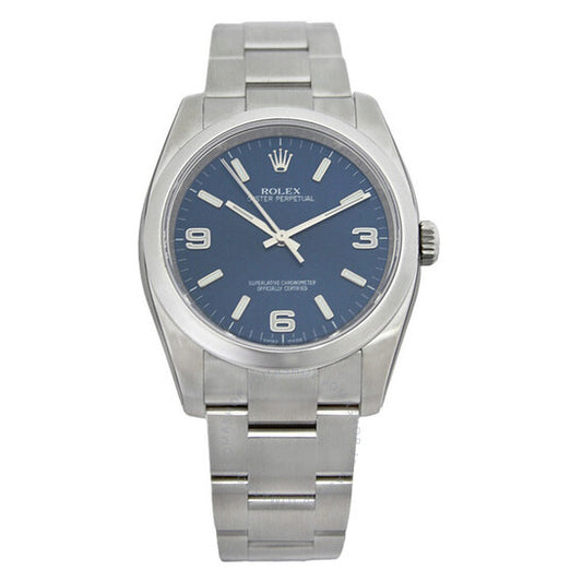 Rolex, Oyster Perpetual 36 mm Blue Dial Stainless Steel Bracelet Automatic Men's Watch