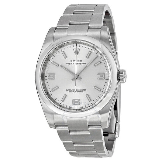 Rolex, Oyster Perpetual 36 mm Silver Dial Stainless steel Bracelet Automatic Men's Watch