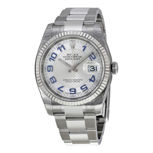 Rolex, Oyster Perpetual 36 mm Silver Dial Stainless Steel Bracelet Automatic Men's Watch