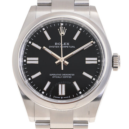 Rolex, Oyster Perpetual Automatic Chronometer Black Dial Men's Watch