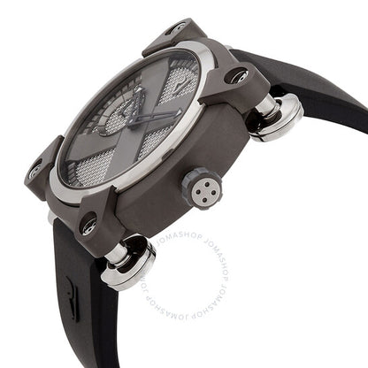 رومان جيروم، ساعة مون إنفيدر أوتوماتيكية للرجال بمينا رمادي