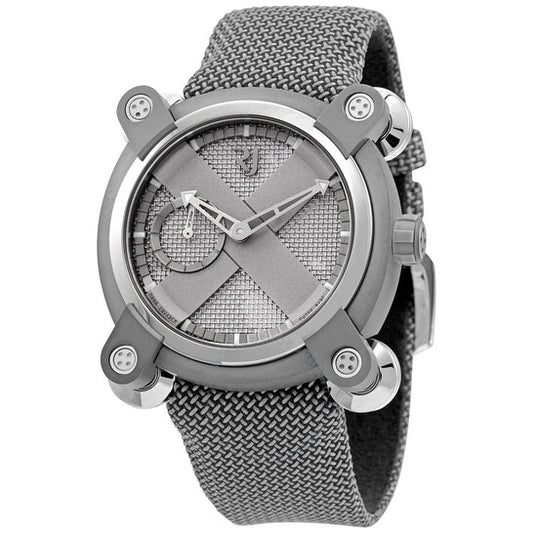 رومان جيروم، ساعة مون إنفيدر أوتوماتيكية للرجال بمينا فضي