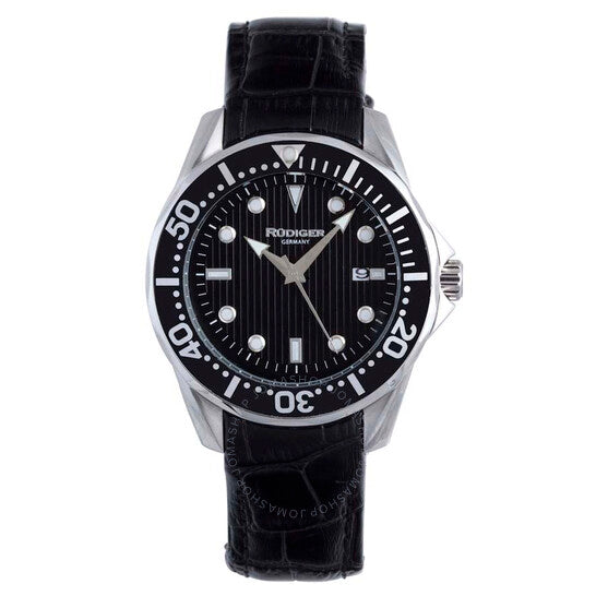 Rudiger, Chemnitz Black Dial Men's Watch