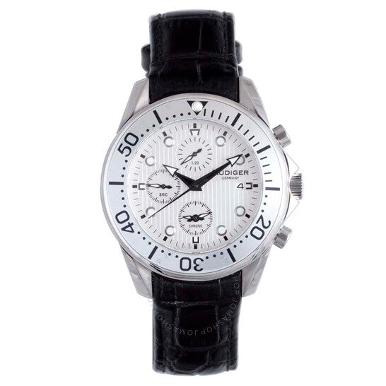 Rudiger, Chemnitz Chronograph White Dial Men's Watch