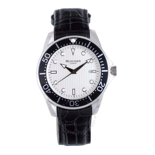 Rudiger, Chemnitz White Dial Men's Watch