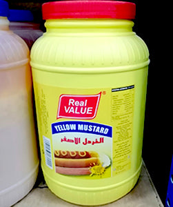 Real Value Yellow Mustard Paste 3.78 Ltr