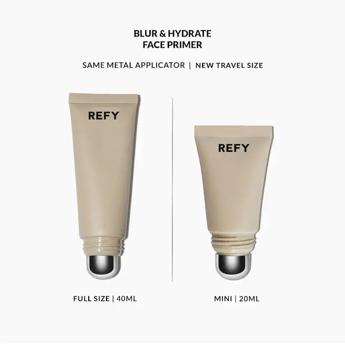 Refy, Mini Blur and Hydrate Oil-Control Face Primer with Hyaluronic Acid