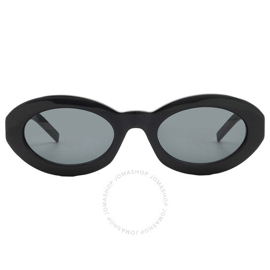 Saint Laurent, Black Oval Ladies Sunglasses