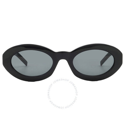 Saint Laurent, Black Oval Ladies Sunglasses