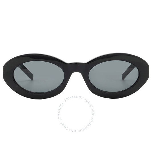 Saint Laurent, Black Oval Ladies Sunglasses