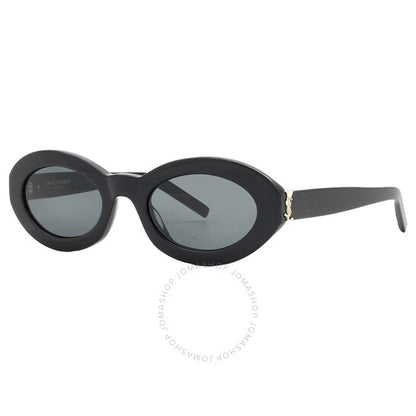 Saint Laurent, Black Oval Ladies Sunglasses