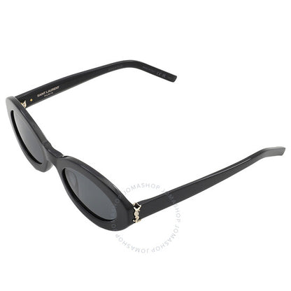 Saint Laurent, Black Oval Ladies Sunglasses