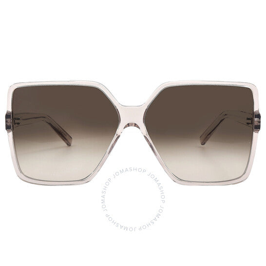 Saint Laurent, Brown Gradient Square Ladies Sunglasses
